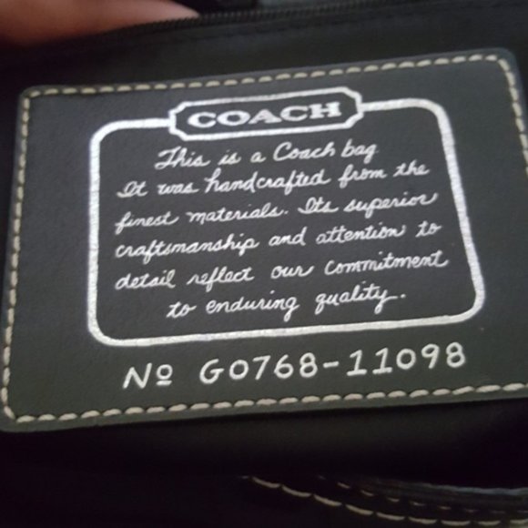 ๐ฟCOACH Signature Silver Stripe Legacy Canvas Tote๐ฟ - Picture 5 of 13